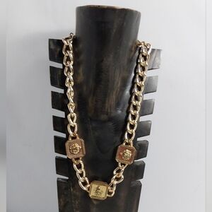 3 KINGS LIONS HEAD MEN'S CHUNKY GLITZ 21" CHAIN